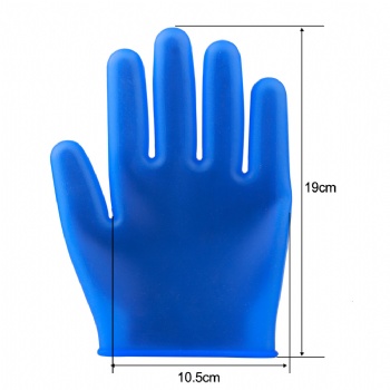 2116 Silicone gloves blue