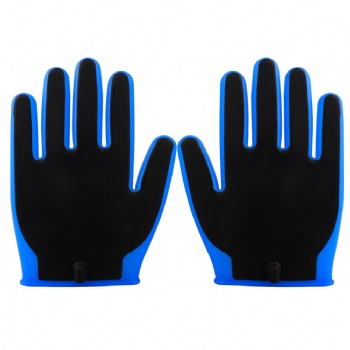 2116 Silicone gloves blue
