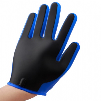 2116 Silicone gloves blue